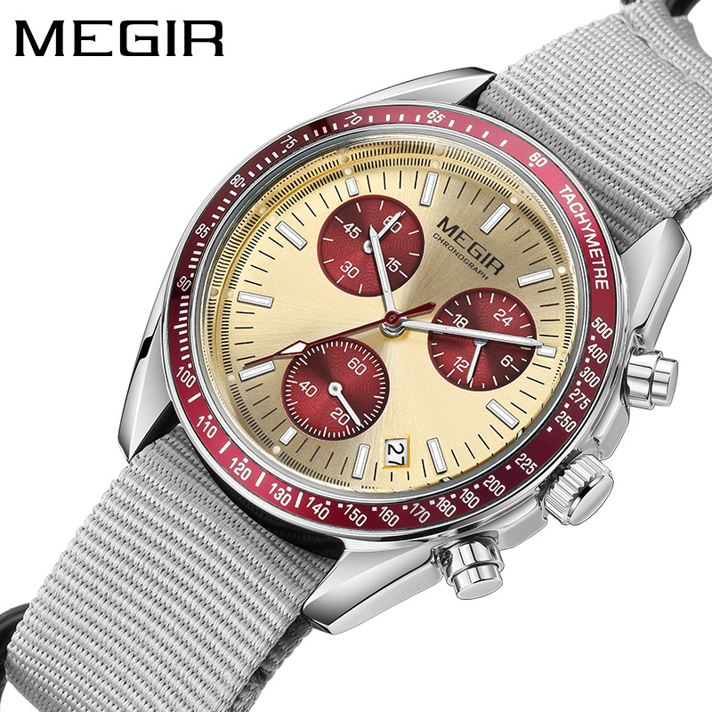 MEGIR 2247 New Luxury Men's Wa - مراجعة Canvas Strap Watch وسعره