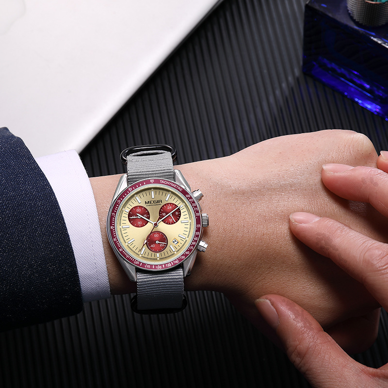MEGIR 2247 New Luxury Men's Wa - مراجعة Canvas Strap Watch وسعره