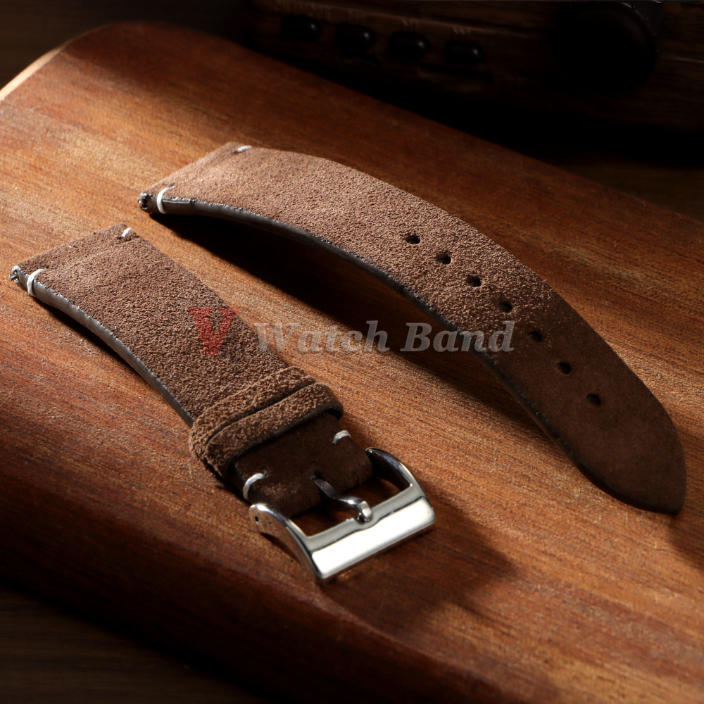 20mm 22mm High Quality Suede C - مراجعة Suede Strap Watch وسعره