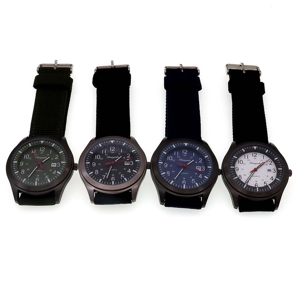 Luxury Men's Quartz Watch Spor - مراجعة Canvas Strap Watch وسعره