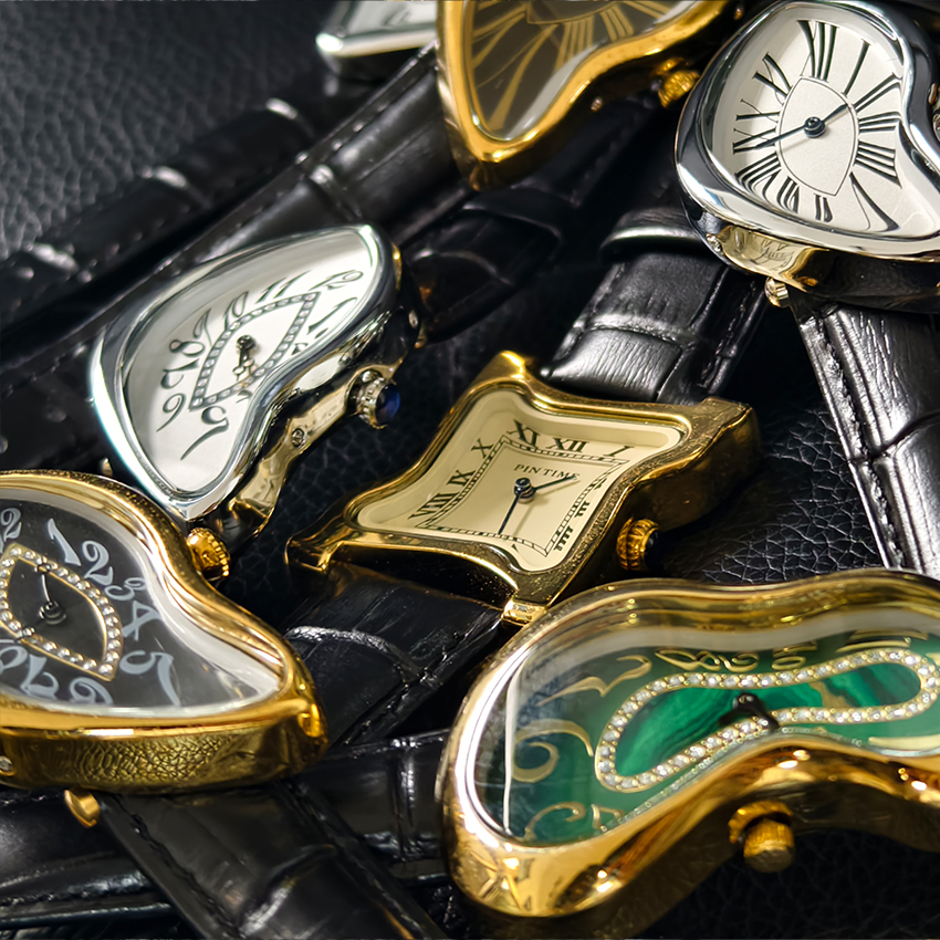 Surrealist Art Melting Clock W - مراجعة Leather Watch Band Men وسعره
