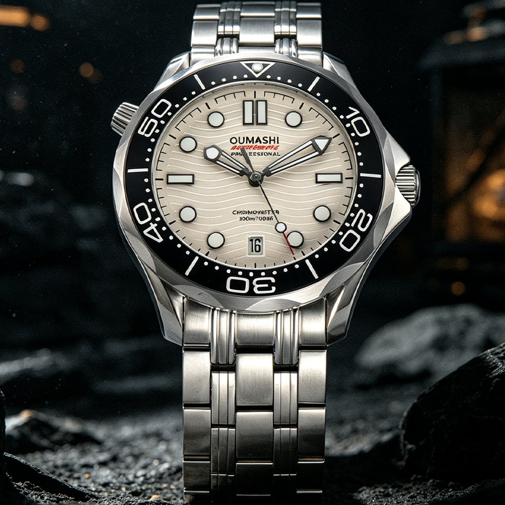 42mm luminous display men's wa - مراجعة Stainless Bracelet Diver وسعره