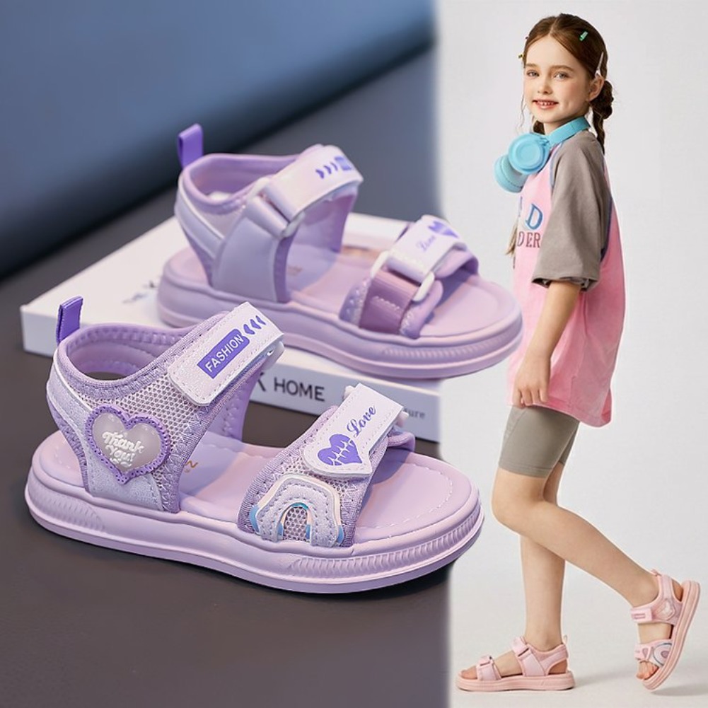 Girls' Heart-Shaped Princess S - مراجعة Sport Loop Velcro وسعره