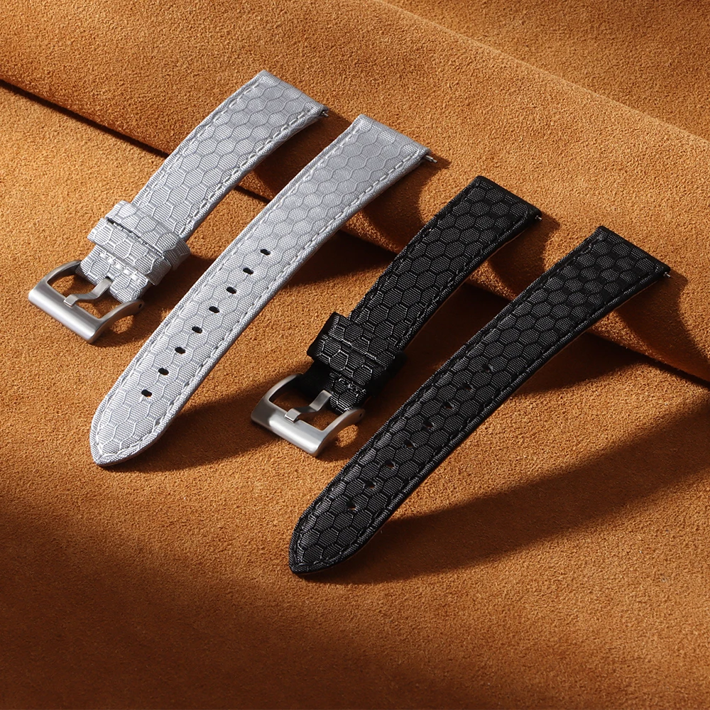 20mm 22mm Smooth Genuine Nylon - مراجعة Perlon Strap Woven وسعره