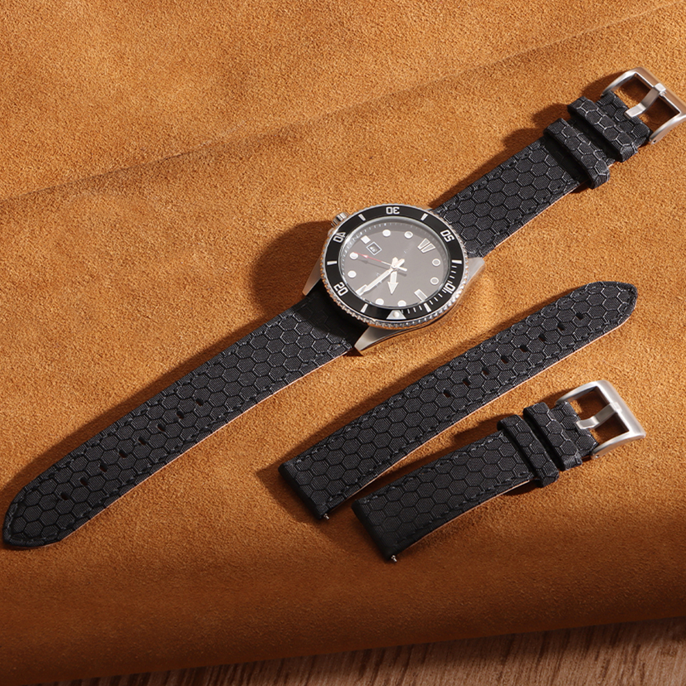 20mm 22mm Smooth Genuine Nylon - مراجعة Perlon Strap Woven وسعره