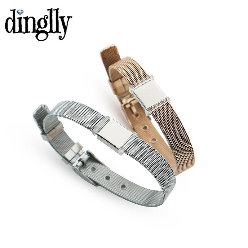 DINGLLY 10mm High Quality Stai - مراجعة Mesh Strap Metal وسعره