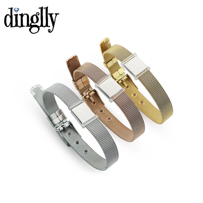 DINGLLY 10mm High Quality Stai - مراجعة Mesh Strap Metal وسعره