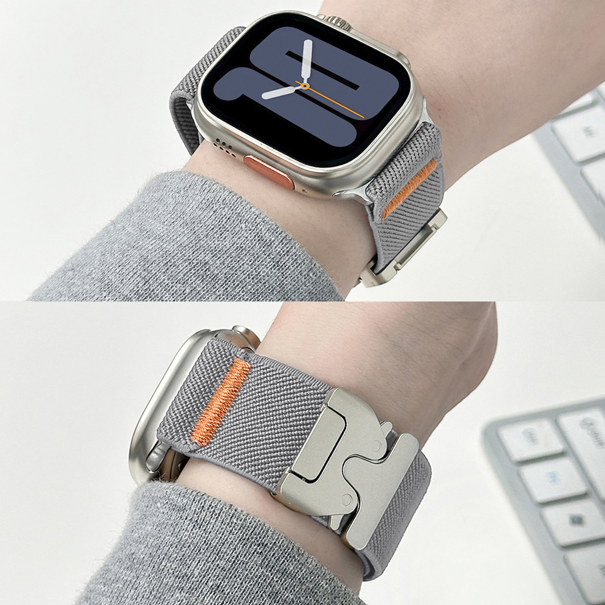 For Apple Watch Band Nylon Ela - مراجعة Parachute Strap Elastic وسعره