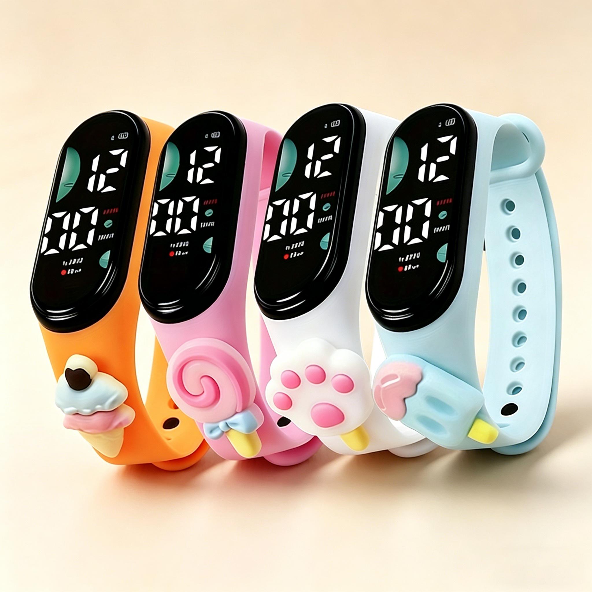 Cute 3D Cartoon Digital Watch  - مراجعة Silicone Band Women وسعره