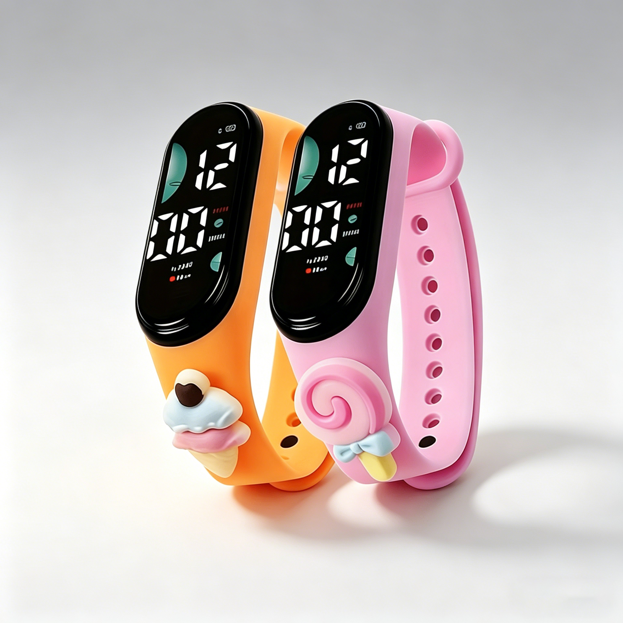 Cute 3D Cartoon Digital Watch  - مراجعة Silicone Band Women وسعره
