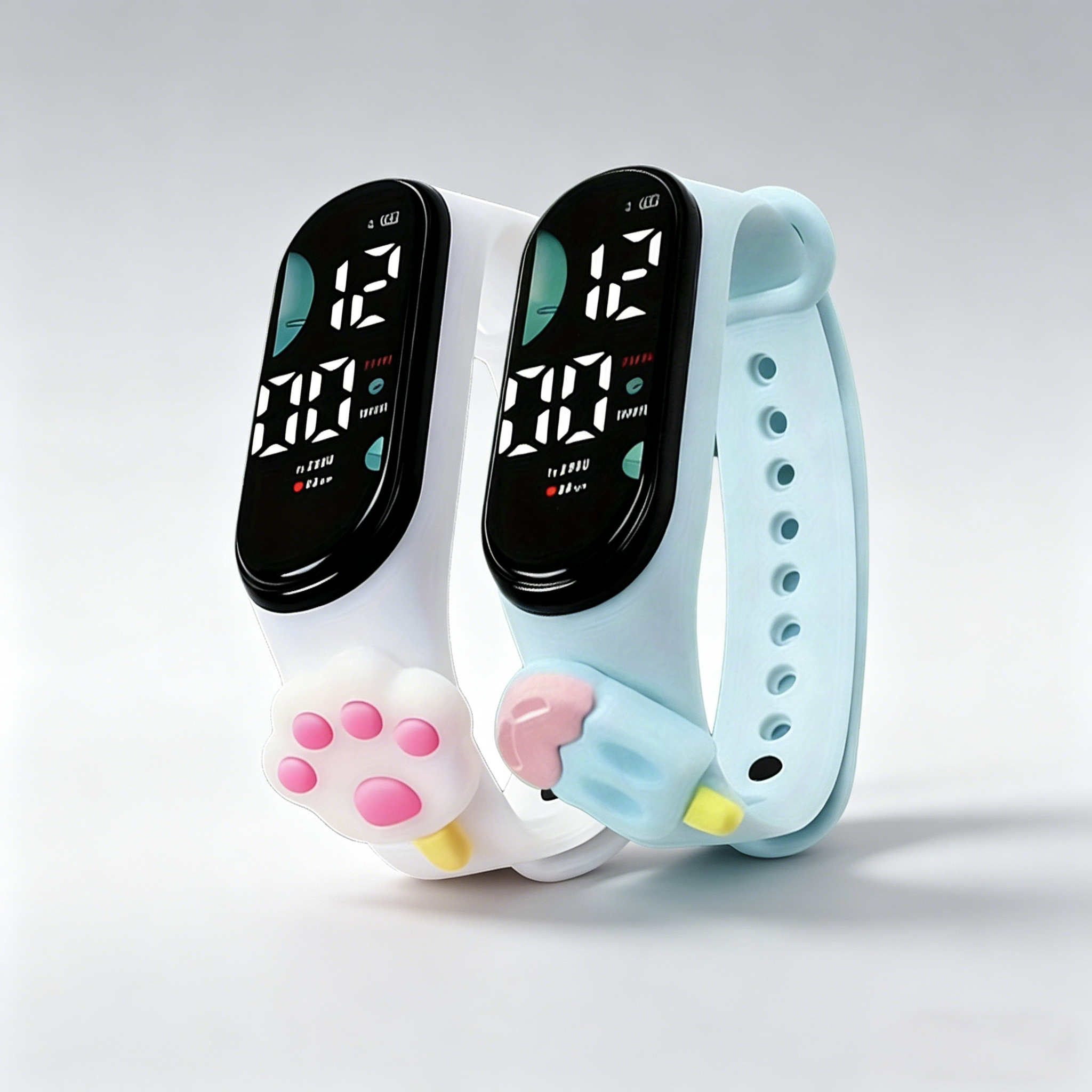 Cute 3D Cartoon Digital Watch  - مراجعة Silicone Band Women وسعره