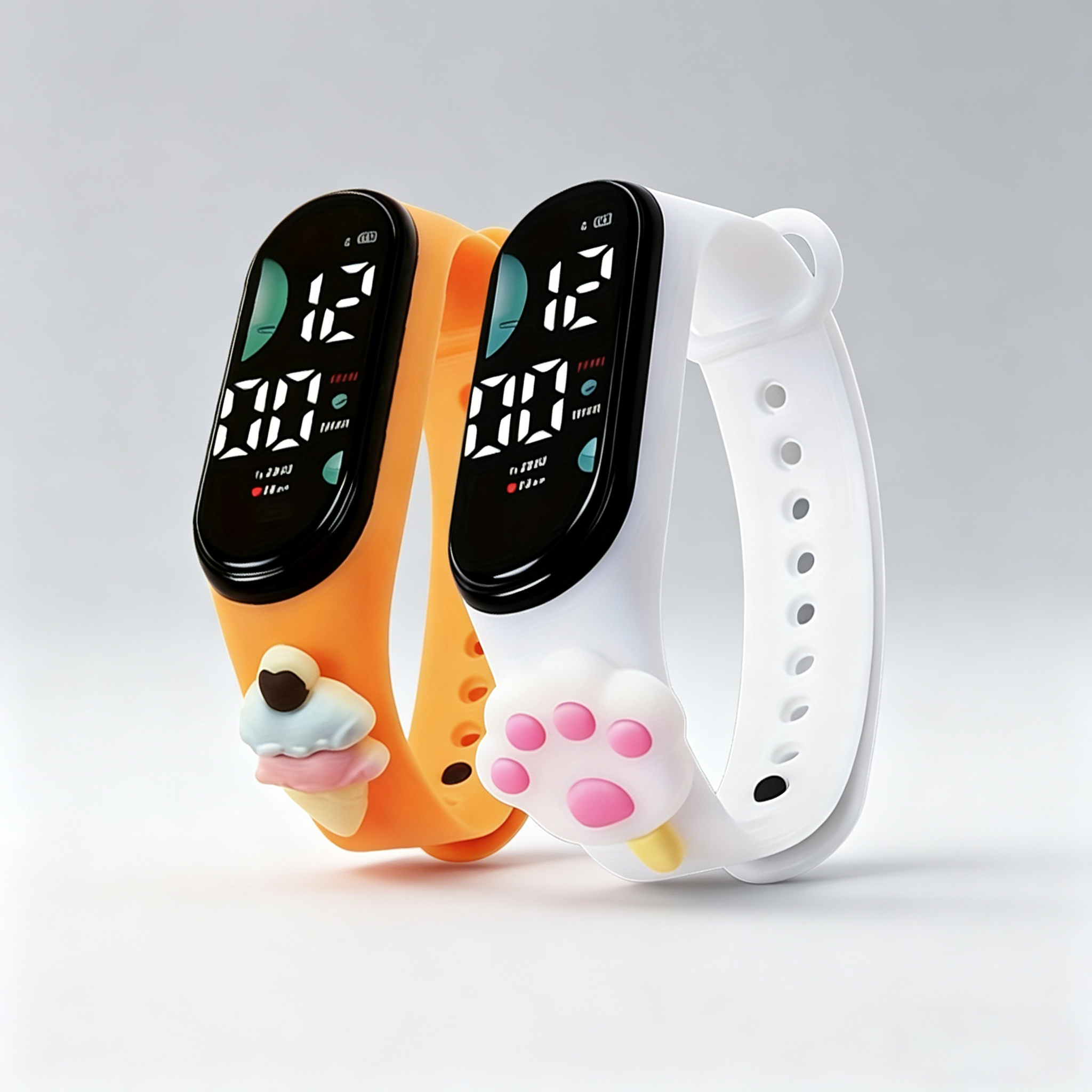 Cute 3D Cartoon Digital Watch  - مراجعة Silicone Band Women وسعره