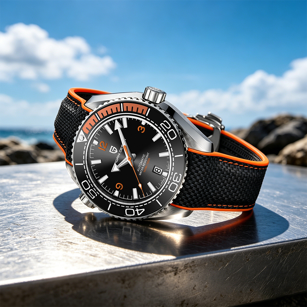 PAGANI DESIGN Diving Watch 100 - مراجعة Rubber Strap Diver وسعره