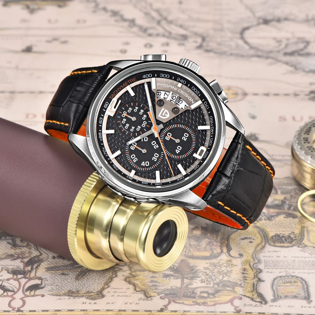 Pagani PD3306 Mens Quartz Watc - مراجعة Leather Watch Band Men وسعره