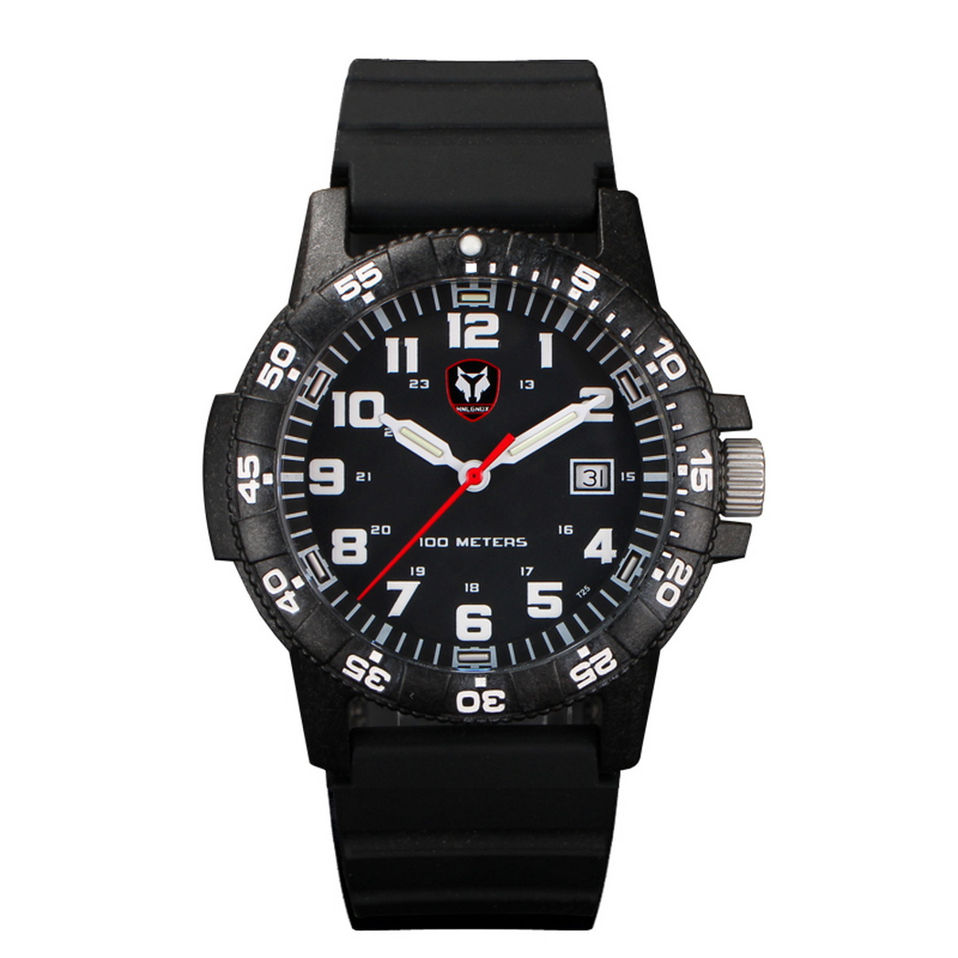Hnlgnox Mens Pilot Watches Spo - مراجعة Rubber Strap Diver وسعره