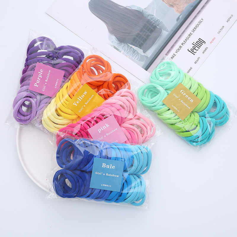 50PCS/Set Women Girls Basic Ha - مراجعة Silicone Band Women وسعره