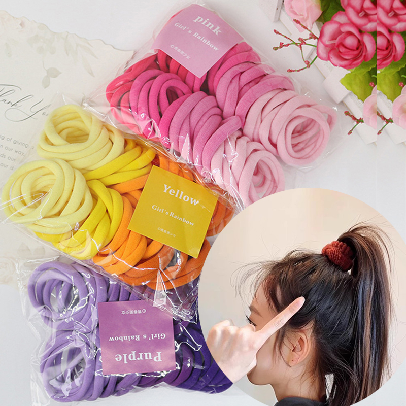 50PCS/Set Women Girls Basic Ha - مراجعة Silicone Band Women وسعره