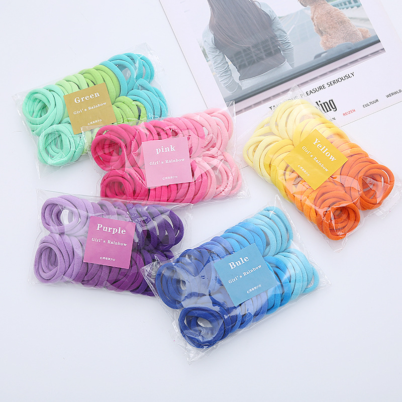 50PCS/Set Women Girls Basic Ha - مراجعة Silicone Band Women وسعره