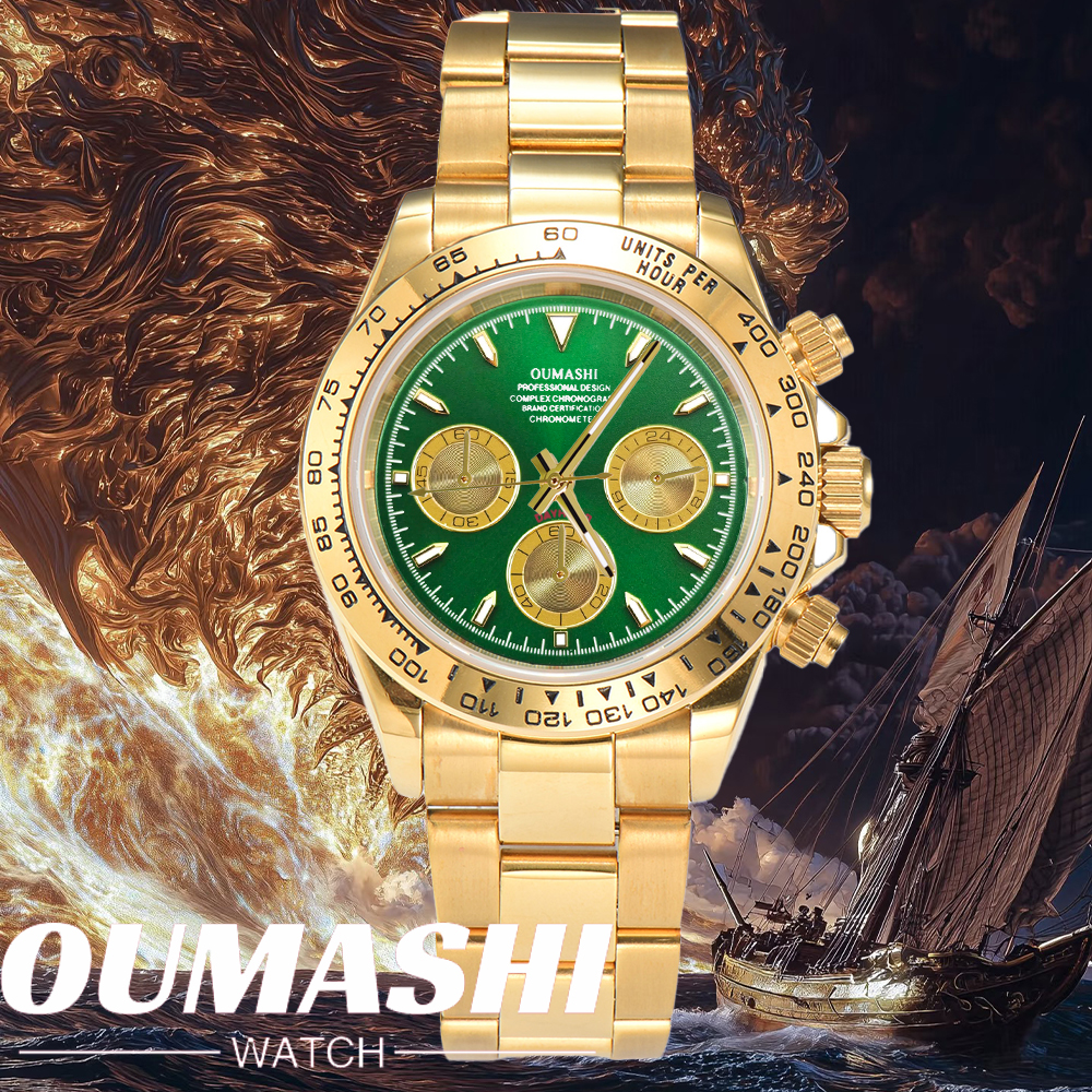 customized 39mm VK63 Watch Men - مراجعة Stainless Bracelet Diver وسعره