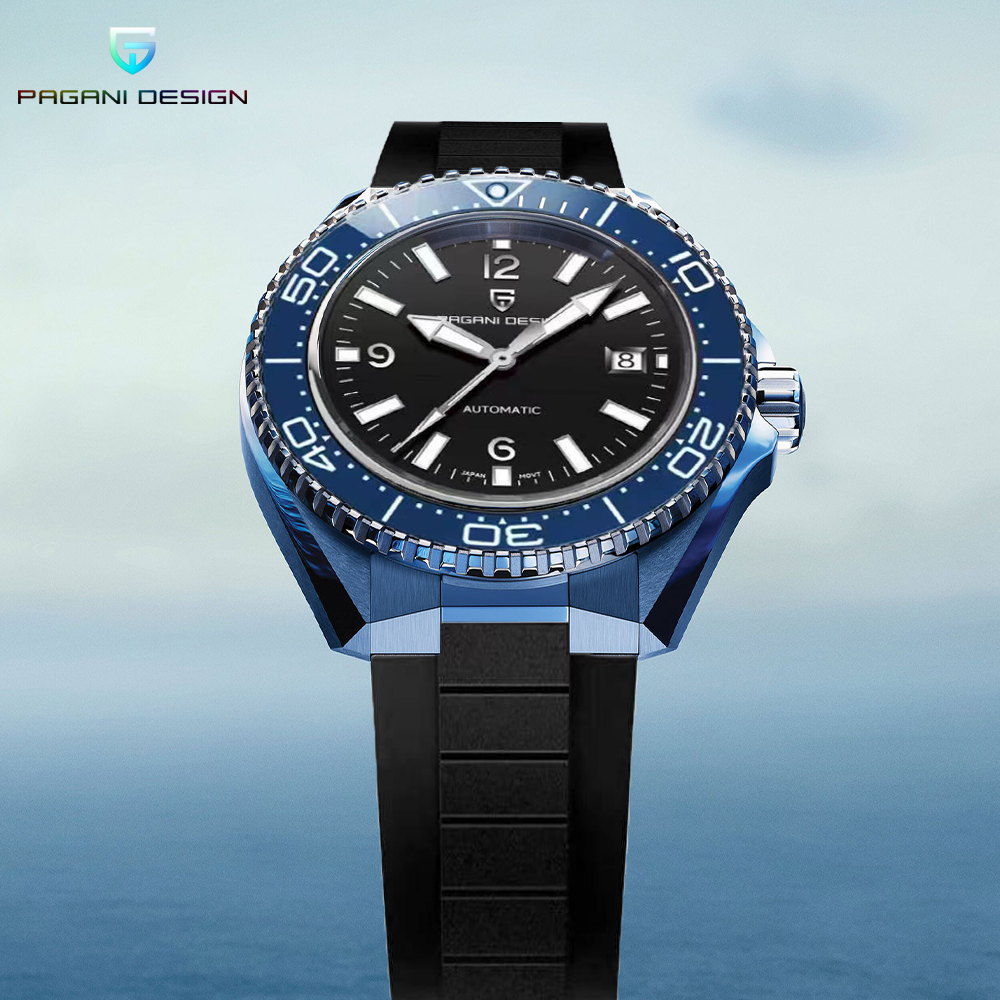 Pagani Design New Men's Mechan - مراجعة Rubber Strap Diver وسعره