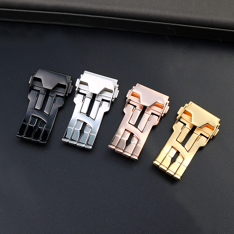 18 22mm Solid Stainless Steel  - مراجعة Leather Watch Band Men وسعره