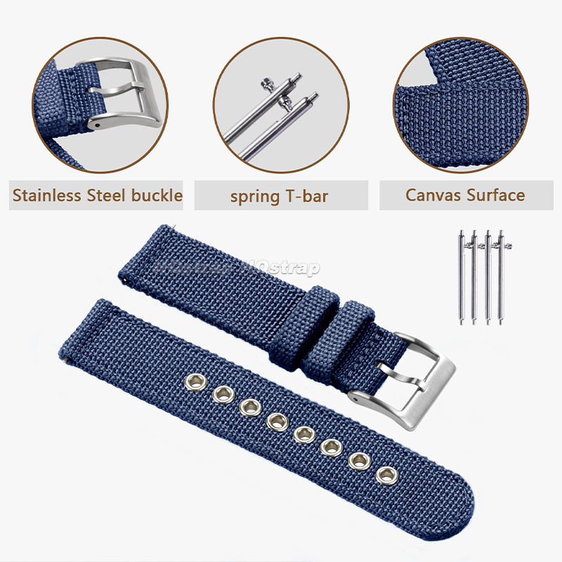 Nylon Strap 18mm 20mm 22mm Ban - مراجعة Nato Strap Nylon وسعره