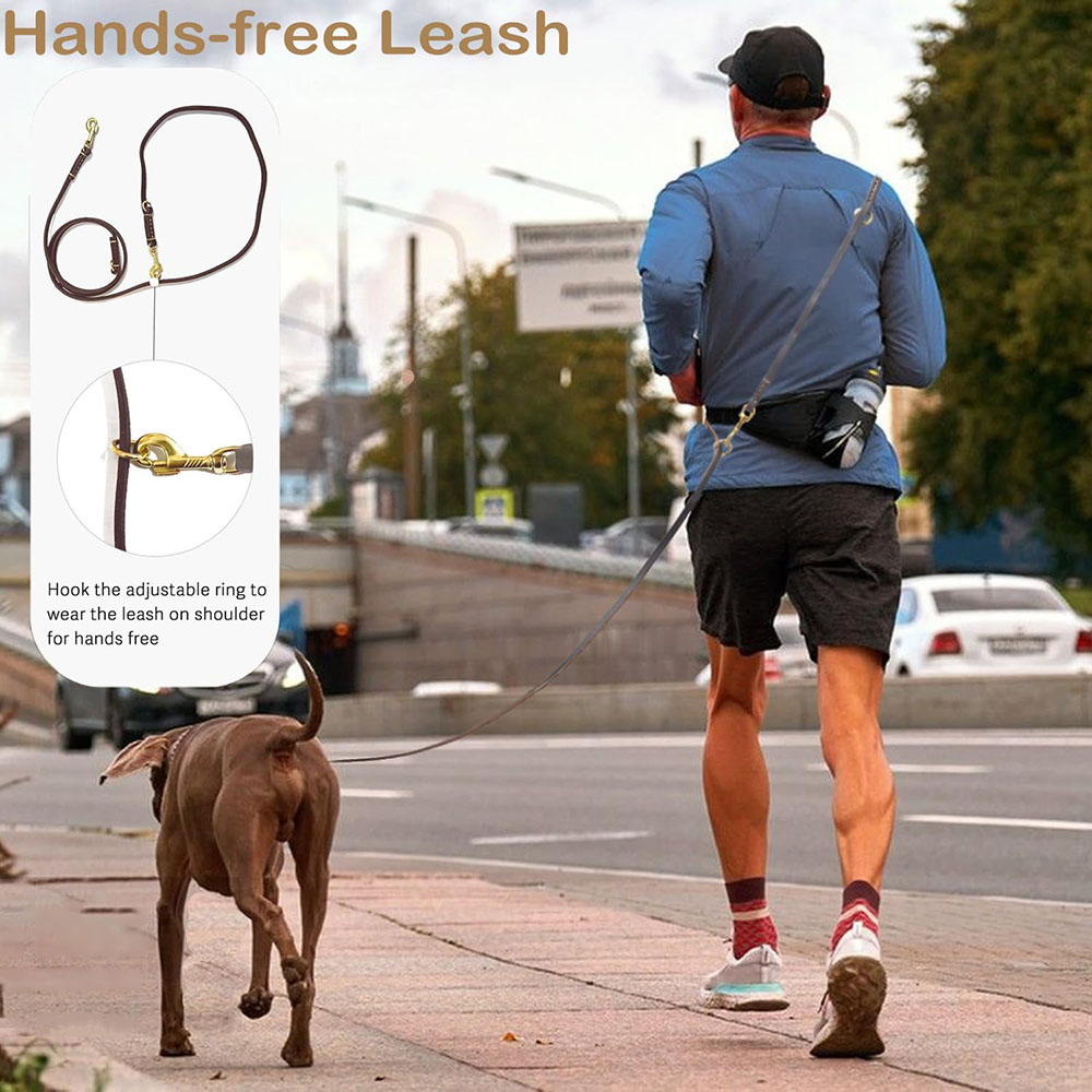 Multi Function Leather Dog Lea - مراجعة Leather Strap Quick Release وسعره