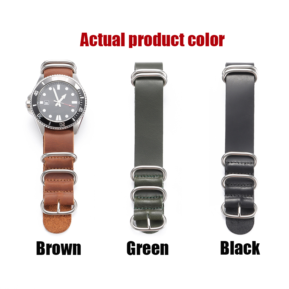 Vintage Genuine Leather Watch  - مراجعة Nato Strap Nylon وسعره