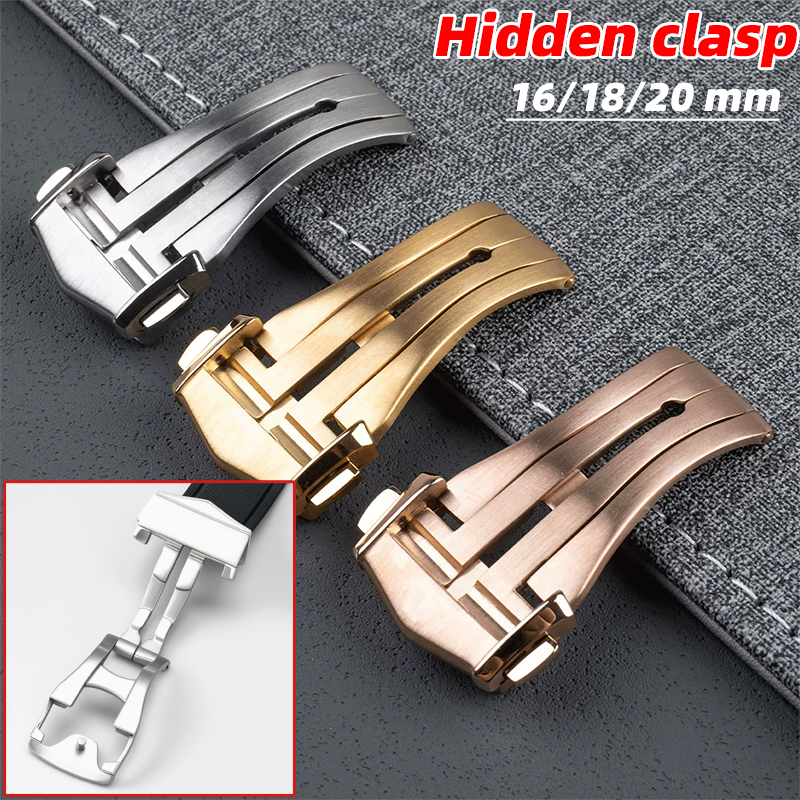 For Omega Deployment Clasp Lea - مراجعة Butterfly Clasp Deployant وسعره