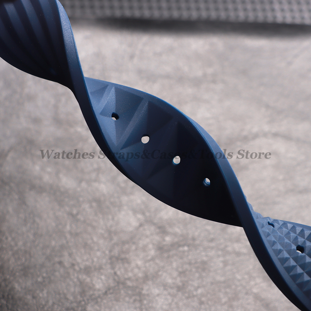 Soft Rubber Waffle Watch Band  - مراجعة Rubber Strap Diver وسعره