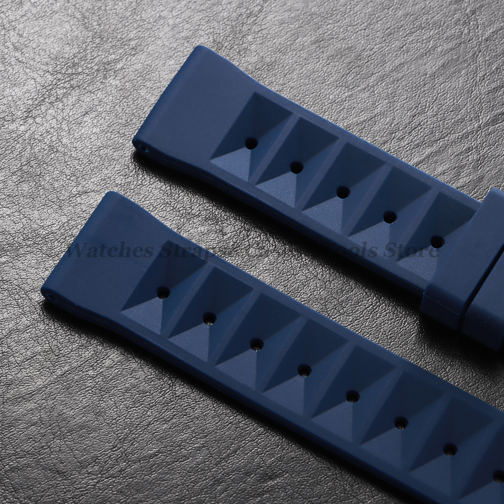 Soft Rubber Waffle Watch Band  - مراجعة Rubber Strap Diver وسعره