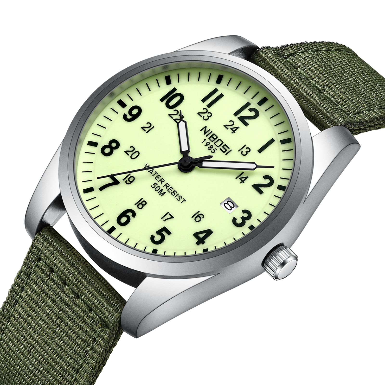 NIBOSI Mens Watches Analog Mil - مراجعة Tropic Strap Vintage وسعره