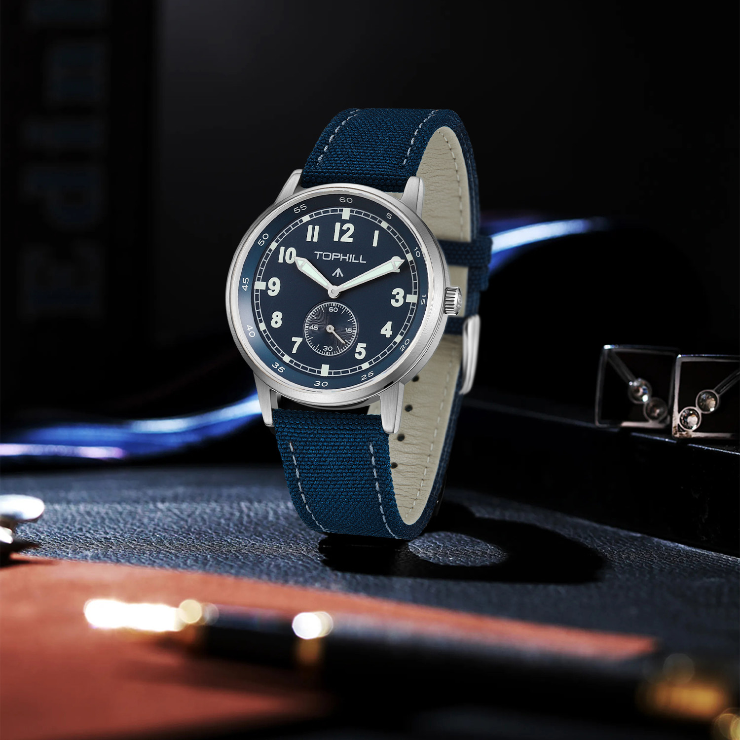 2025 New TOPHILL TW099G 40mm B - مراجعة Canvas Strap Watch وسعره