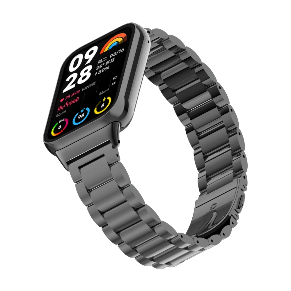 Suitable for Xiaomi band 8pro  - مراجعة Mesh Strap Metal وسعره