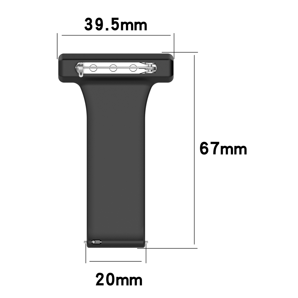 Pin Brooch Watch Strap 20MM 22 - مراجعة Silicone Watch Band 22Mm وسعره