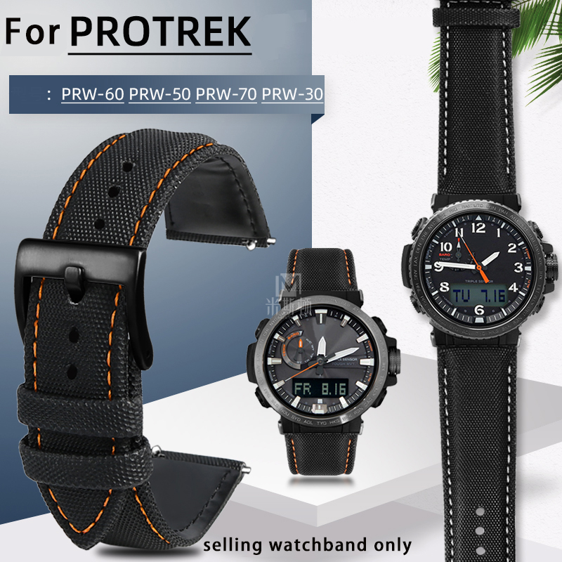 Canvas leather bottom watchban - مراجعة Leather Strap Quick Release وسعره