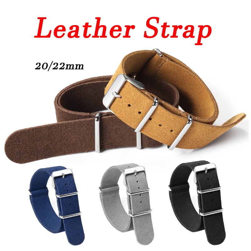 20mm 22mm Universal Military R - مراجعة Suede Strap Watch وسعره