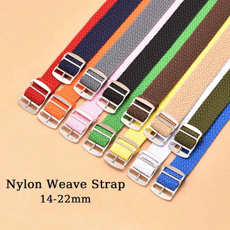 Nylon Strap 14mm 16mm 18mm 20m - مراجعة Perlon Strap Woven وسعره