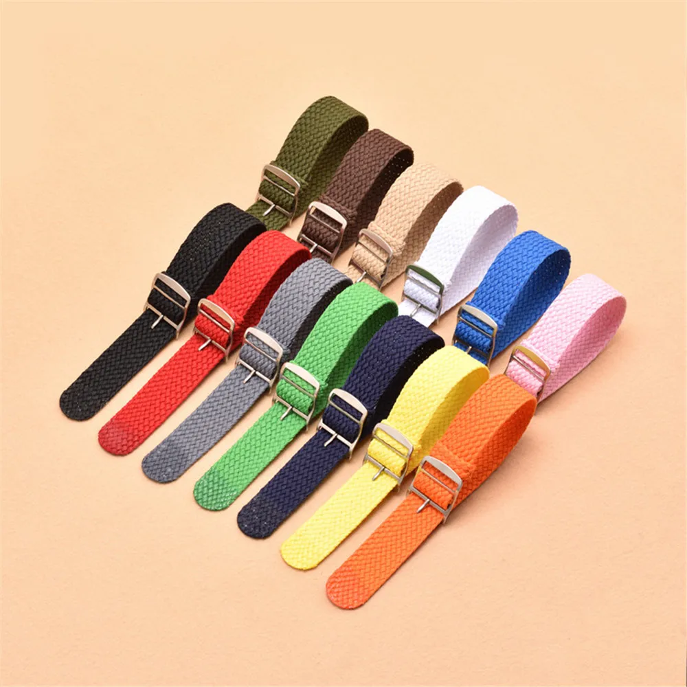 Nylon Strap 14mm 16mm 18mm 20m - مراجعة Perlon Strap Woven وسعره