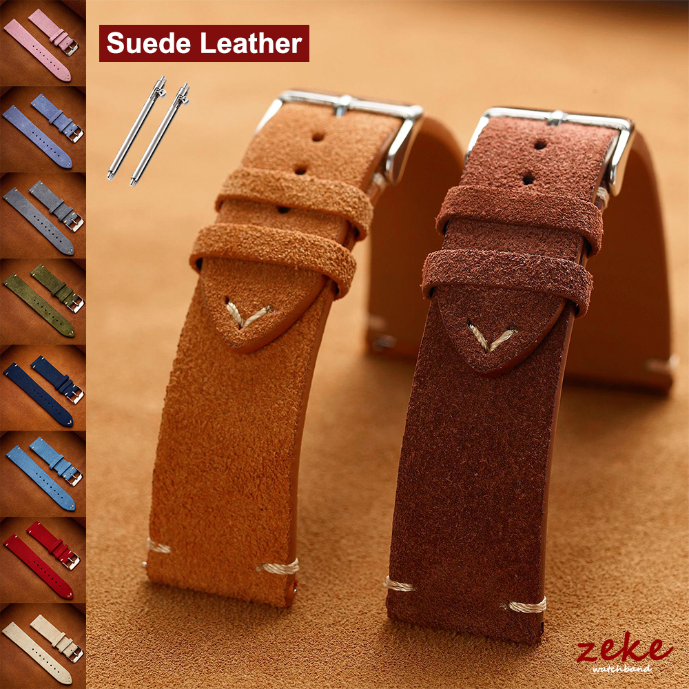 Brown Genuine Leather Watch Ba - مراجعة Suede Strap Watch وسعره