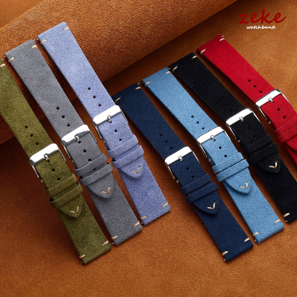 Brown Genuine Leather Watch Ba - مراجعة Suede Strap Watch وسعره