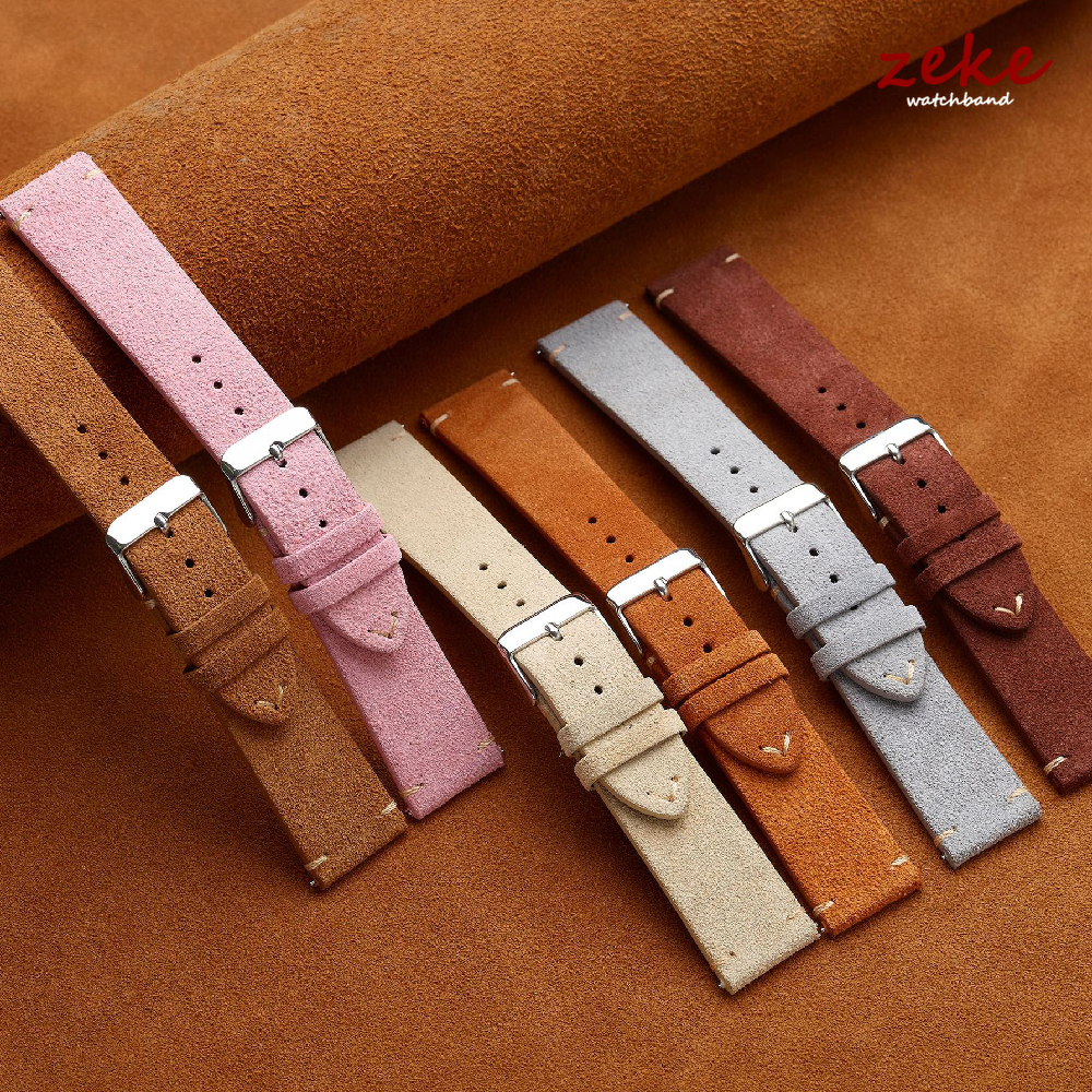 Brown Genuine Leather Watch Ba - مراجعة Suede Strap Watch وسعره
