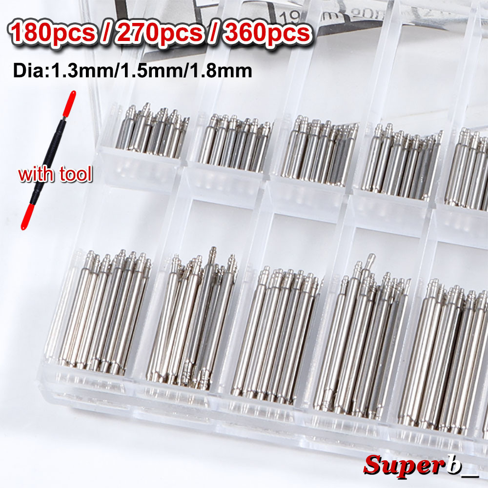 360pcs Dia 1.3mm/1.5mm/1.8mm S - مراجعة Spring Bar Tool Set وسعره