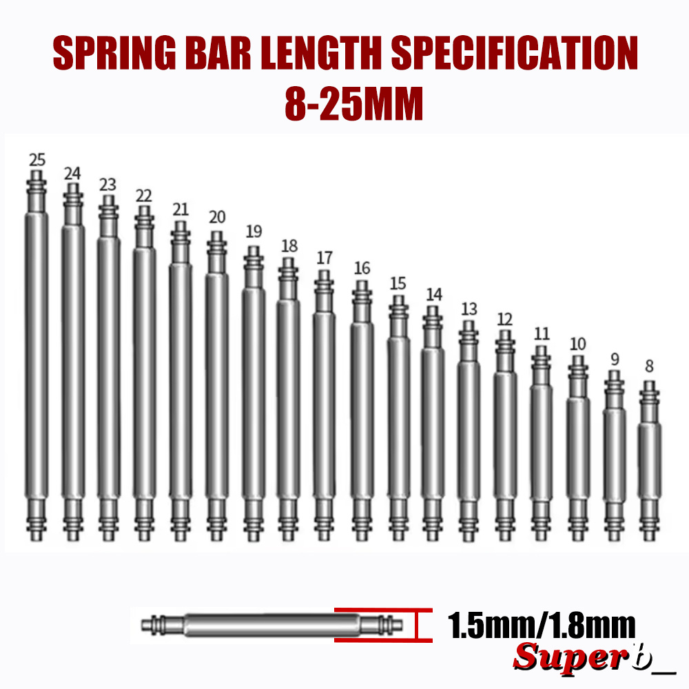 360pcs Dia 1.3mm/1.5mm/1.8mm S - مراجعة Spring Bar Tool Set وسعره