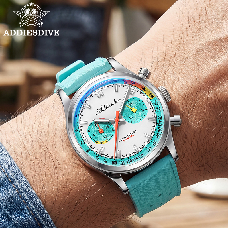 ADDIESDIVE NEW Multifunction C - مراجعة Rubber Strap Diver وسعره