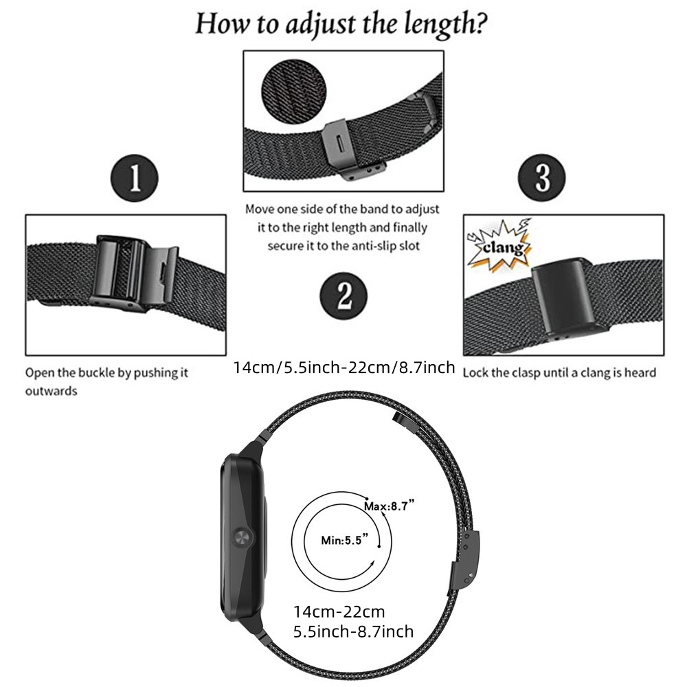 Metal Bands for Fitbit Versa 4 - مراجعة Mesh Strap Metal وسعره