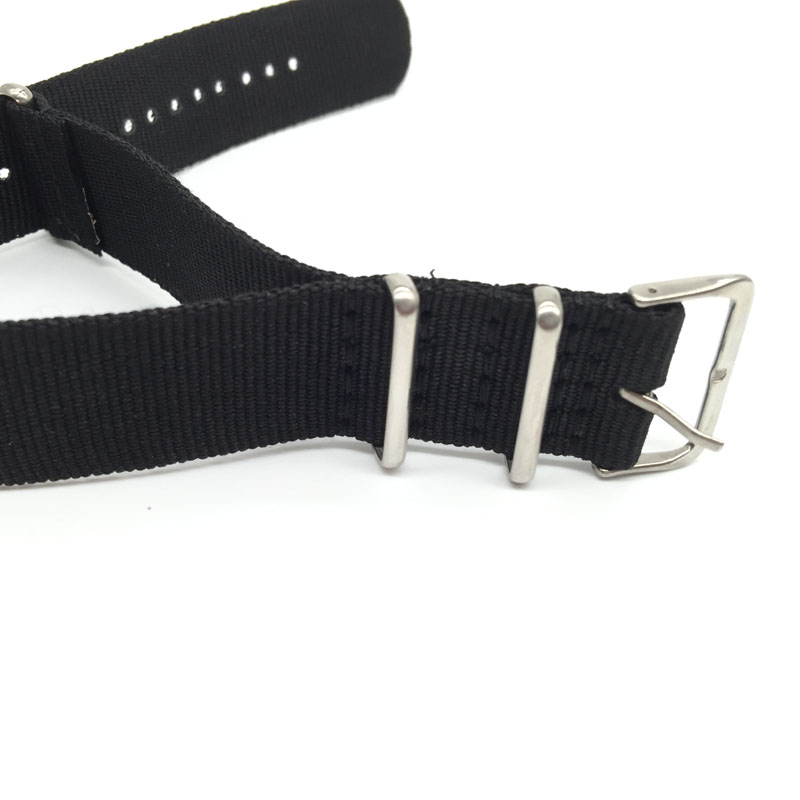 Black Nylon Strap for 16mm 18m - مراجعة Nato Strap Nylon وسعره
