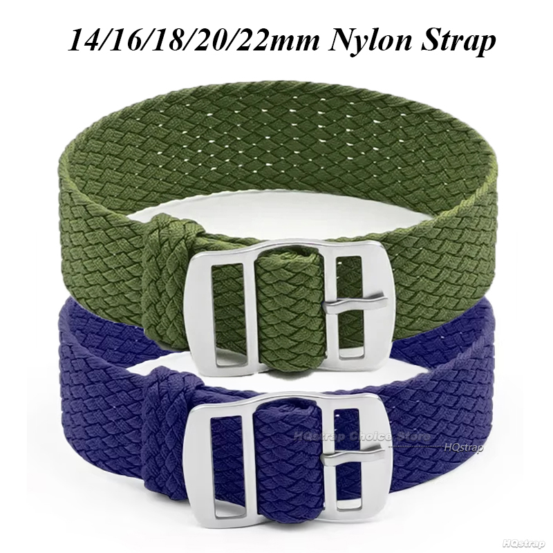 16mm 18mm 20mm 22mm Strap for  - مراجعة Perlon Strap Woven وسعره