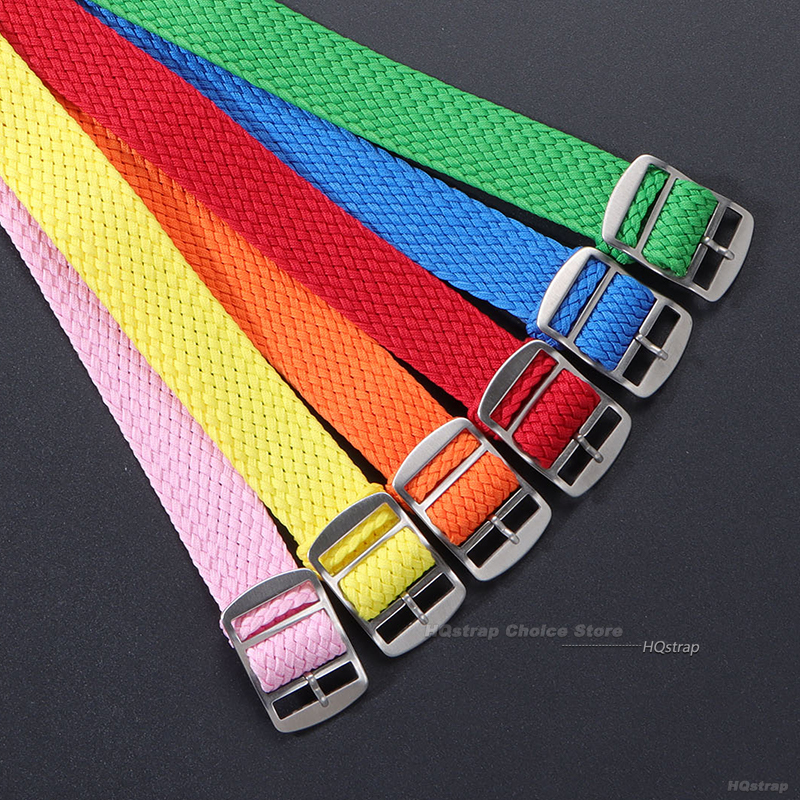 16mm 18mm 20mm 22mm Strap for  - مراجعة Perlon Strap Woven وسعره