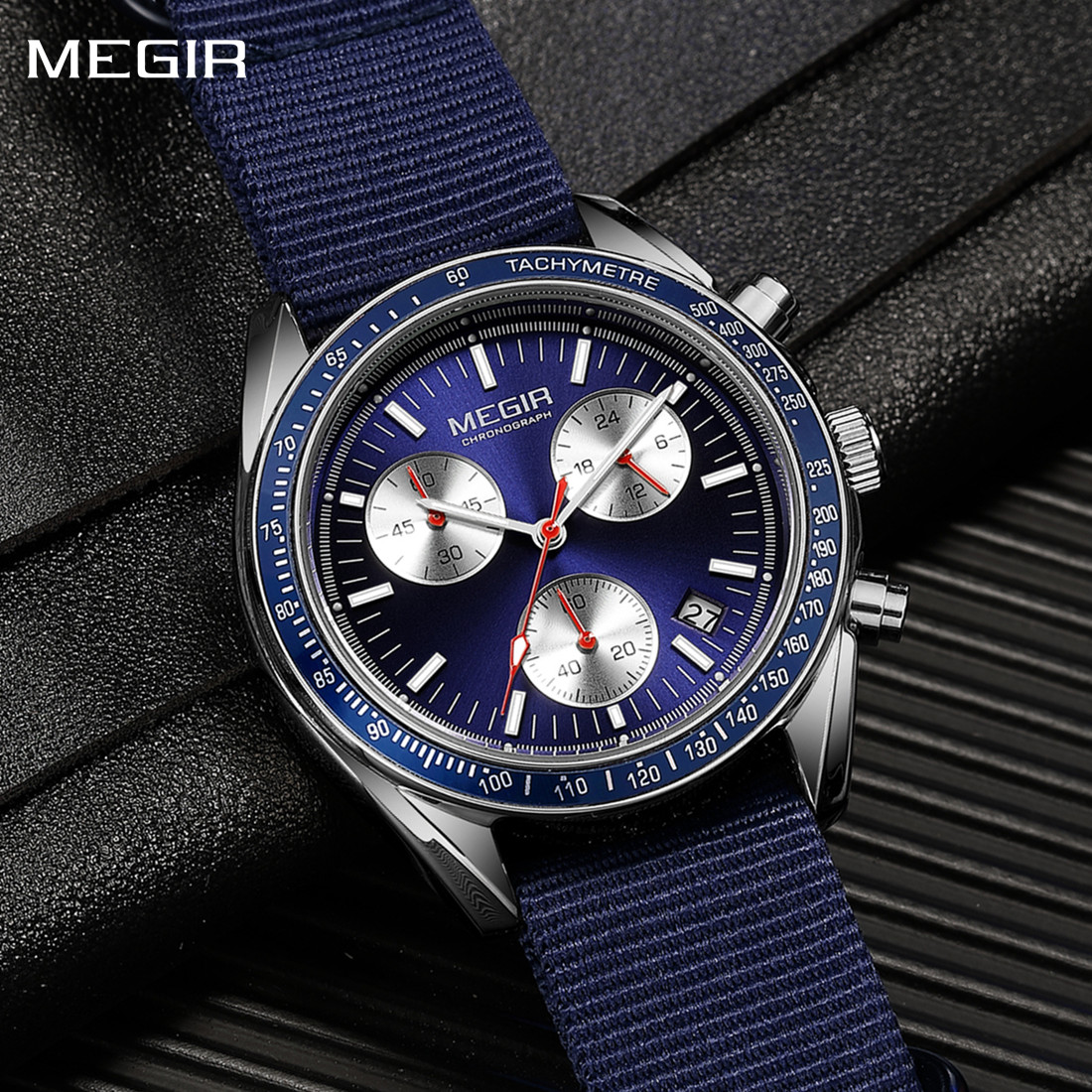 MEGIR Chronograph Canvas Strap - مراجعة Canvas Strap Watch وسعره